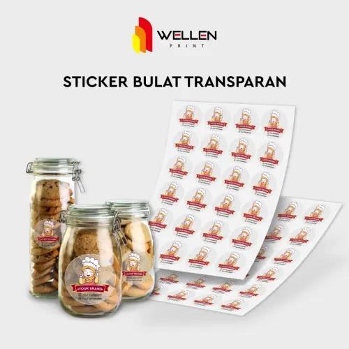 Sticker Label Transparan