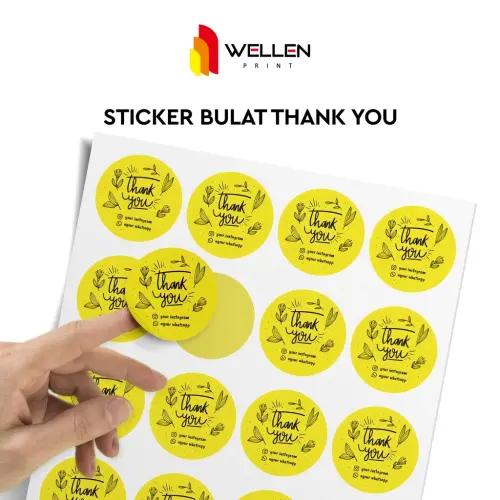 Sticker Label Chromo - Thank You