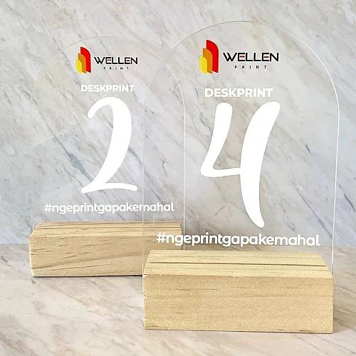 Acrylic Table Number