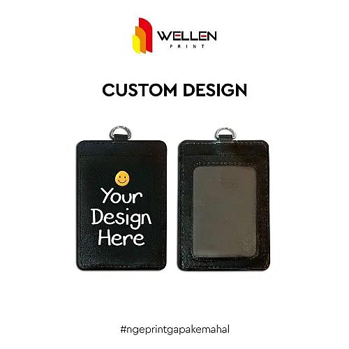 Card Holder Bahan Kulit Sintetis Custom