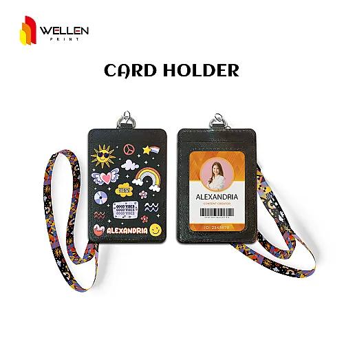 Card Holder Bahan Kulit Sintetis